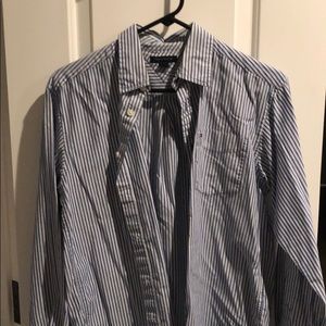 Blue and white striped Tommy Hilfiger button down